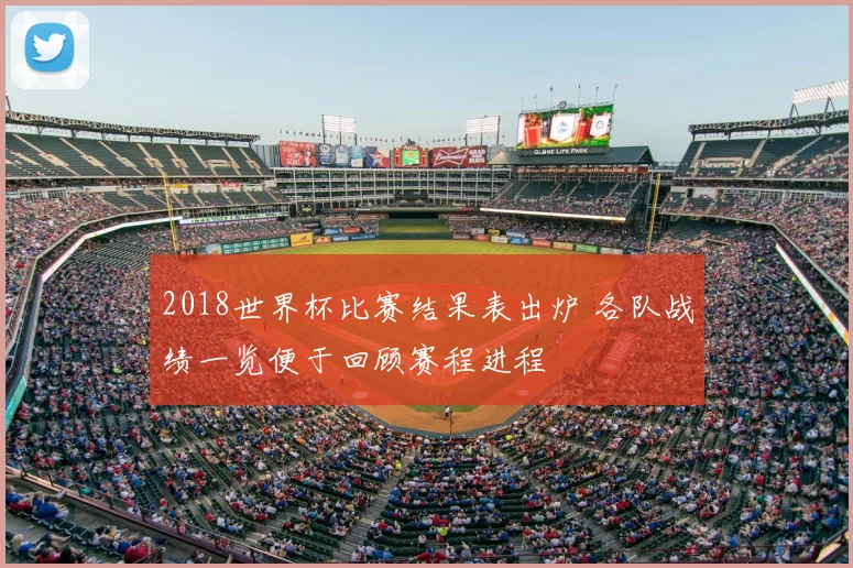 2018世界杯比赛结果表出炉 各队战绩一览便于回顾赛程进程